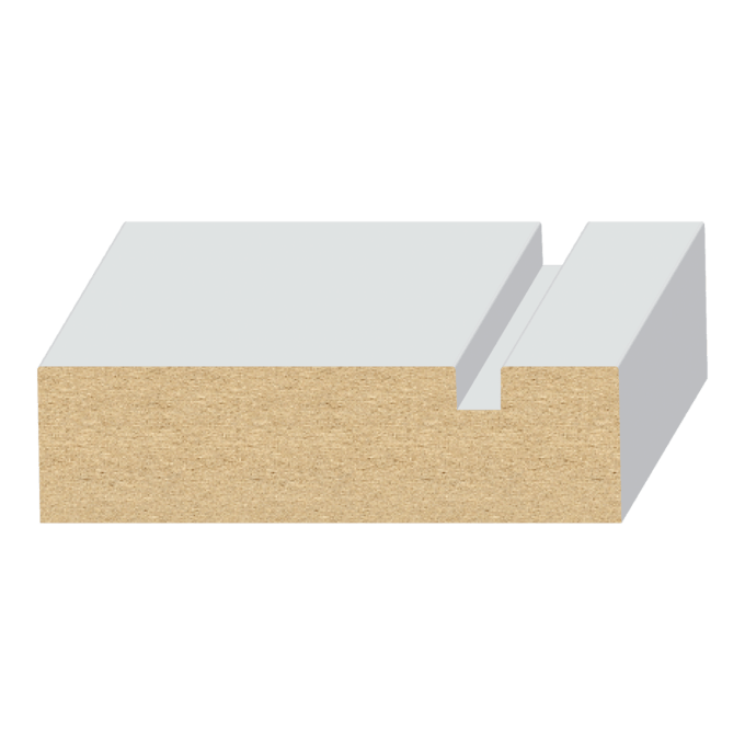 S4S Notched Modern MDF Casing 11/16